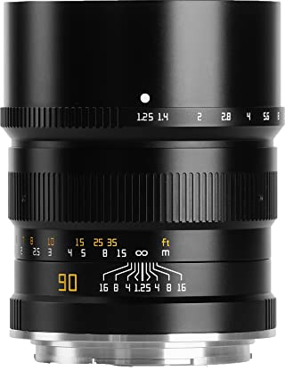 TTARTISAN 90mm F1.25 Objetivo de cámara para Montura Fuji GFX Enfoque Manual Distancia Focal preferida para Retratos