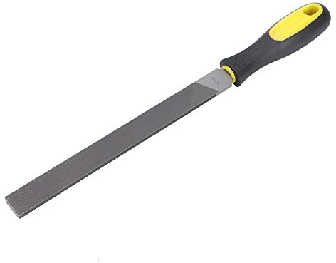 Lima Plana Grande de 8 Pulgadas, Herramienta de Afilado Manual, Herramienta de Afilado, Hoja de Molienda de Acero con Mango para Afilar Cuchillos, Hacha, Hacha de Metal(de dientes finos)