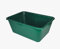 BURI Futterwanne 65L Wasserbottich Pferd Wanne lebensmittelecht Wassertrog - Kunststoffwanne grün 71x46 cm Wildwanne Bottich groß Pferdetränke Pferde Tränke Jagdwanne