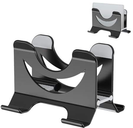 Laptop Vertical Stand Table, Desktop Laptop Holder, Adjustable Vertical Minicomputer Dock, 5.91x4.49x4.09 Inches, Space-Saving Storage Standing for Desk