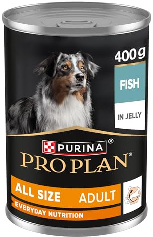 Pro Plan Comida Húmeda perro trozos gelatina Pescado 12x400 g