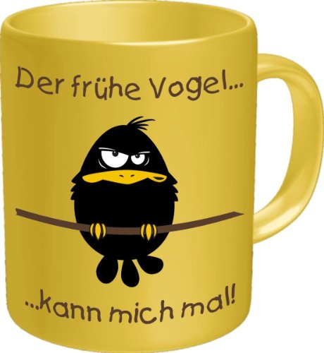 empireposter Tasse - Der frühe Vogel kann Mich mal - Fun Spruch - Grösse Ø8,5 H9,5cm