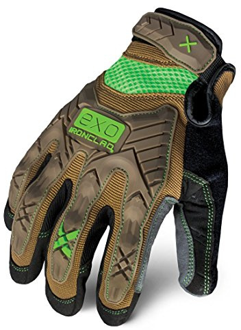Ironclad EXO Motor Impact Glove; Work Gloves, TPR Impact Protection, (1 Pair), EXO2-PIG-05-XL,Brown