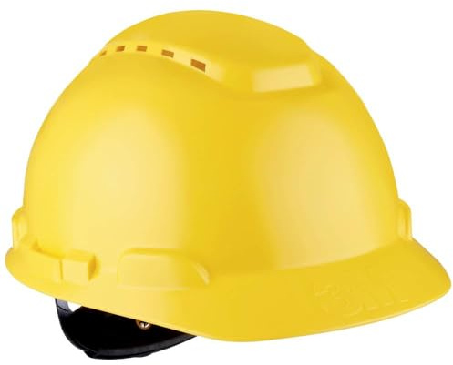 3M H700NVG Schutzhelm H700-Serie mit Ratsche und Kunststoffschweißband, Gelb