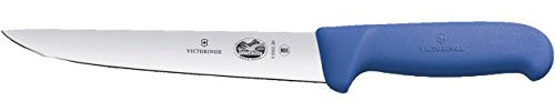 Victorinox, 5.5502.20, Fibrox, Stechmesser, Extra scharfe Klinge, mit geradem Schliff, robuster Kunststoff-Griff, Blau, Made in Switzerland, Spülmaschinengeeignet