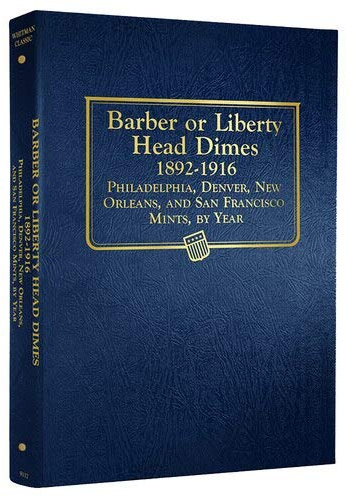 Whitman US Liberty Head (Barber) Dime Coin Album 1892-1916 #9117