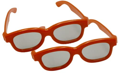 Children's Passive 3D Glasses for Kids - 2 Pairs - RealD Compatible - Home Cinema or Theater - Vizio, LG, Toshiba, Phillips, JVC, Panasonic