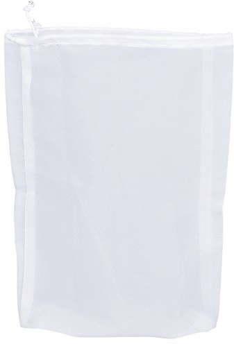 Pinfox 75 Micron Nylon Straining Bag Fine Mesh Food Strainer Filter Bags for Nut Milk, Green Juice, Cold Brew, Home Brewing (12.6 x 8.66)