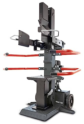 Practixx PX-CS 8T Meterholz Holzspalter stehend | 7,95 Tonnen Spaltkraft 400V 3500W | Holzlänge 1070mm / max. Ø 350mm | schwenkbarer Tisch | Hartholz & Weichholz - mit Fahrvorrichtung