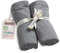 pic Bear Musselin Molton Tücher 80x80cm - Ultra-weiche Multitalente für Babyalltag: Spucktuch, Schmusetuch & mehr - 100% Baumwolle - 2er Pack (Granit)