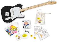Fender x Loog Telecaster kids electric guitar 3 strings beginner set (Black)