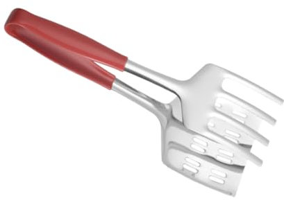 Amosfun 1 Pc Agrafe De Barbecue Pince à Steak Pour Pince à Glaçons Pincettes De Cuisine Agrafe De Service Alimentaire Pinces à Ciseaux à Salade Pinces Alimentaires Rouge