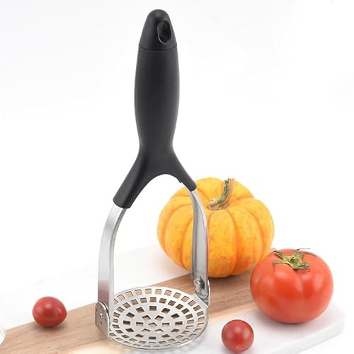 Spremiapatate, in acciaio inox, per schiacciapatate, lavabile in lavastoviglie, purè di patate cremoso (27,5 x 9,4 cm)
