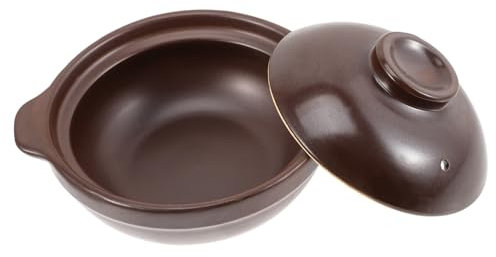 INOOMP Casseruola in Pentola Terracotta Per Cucinare Resistente Alle Temperature Per Stufati e Zuppe Cucina Domestica