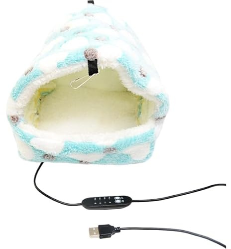 Chauffage de cage à oiseaux pour perruches – Hamac en peluche pour inséparable, conure, canari, lapin, chinchilla, perruche, calopsitte