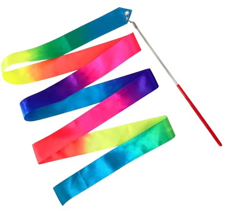 Bandas de baile para niños – Accesorios de entrenamiento de danza con degradado para la práctica | Varillas de danza artísticas, para campamentos de vacaciones, sala de juegos, asociación de educación