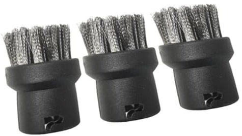 Lot de 3 buses de brosse métallique en acier inoxydable for nettoyeurs à vapeur, compatibles avec SC1 SC2 SC3 SC4 SC5 SC7, nettoyage en profondeur de la cuisine et de la salle de bain