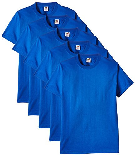 Fruit of the Loom Men's Heavy T Shirt, Royal, L UK