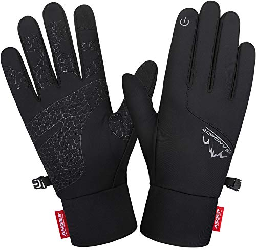 Lapulas Handschuhe Herren Damen Touchscreen Anti-Rutsch Fahrradhandschuhe Winddichte Laufhandschuhe Warme Winterhandschuhe für ​Autofahren Radfahren Skifahren Arbeiten Outdoor