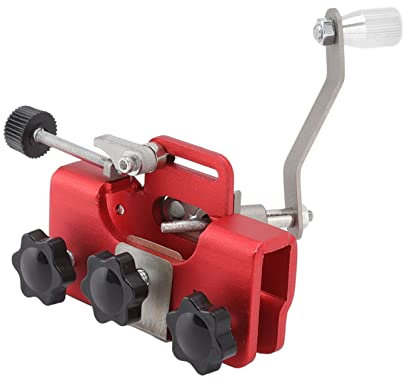 Plantilla de Afilado de Cadena de Motosierra para Motosierras y Sierras Eléctricas Leñador, Trabajador de Jardín (Rojo)