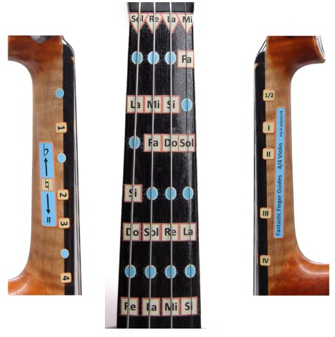 Fantastic Finger Guide pour Violon | Instruments à Cordes | Apprentissage des Notes pour Débutant Adulte et Enfant | Convient à Tous Niveaux | 4/4