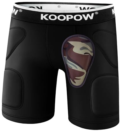 Youth Boys Padded Compression Sliding Shorts Pants With Soft Cup & Pocket
