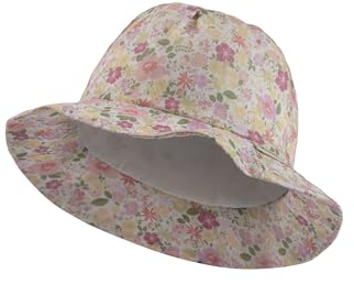 Sterntaler Mädchen Kinderhut Blümchen, Ecru, 53 EU