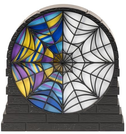 Grupo Erik Lámpara escritorio LED Miercoles Addams - Decoracion habitacion juvenil Wednesday | Lampara mesita noche 16,7x17cm USB o pilas: Lamparas de mesita de noche - Regalos gamer