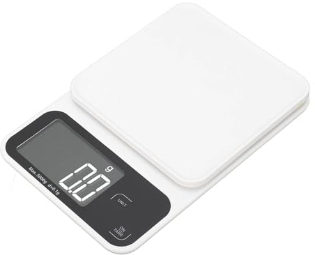 Balance De Cuisine Numérique 5 Kg Avec écran LCD Tactile – Balance De Laboratoire Murale De Haute Précision Pour la Pâtisserie Et la Cuisine – Facile à Utiliser Et Mesures Précises