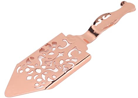 Cuchara de Absenta de Acero Inoxidable, Cuchara de Cubiertos Vintage de Absenta para Agitar Vidrio de Bar, Gotero de Cóctel, Fuente de Absenta (Color rosa)