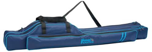Exar Rutenfutteral Jaxon Feeder Fanatics 3 Fächer Rutentasche Futteral Blau (130cm)