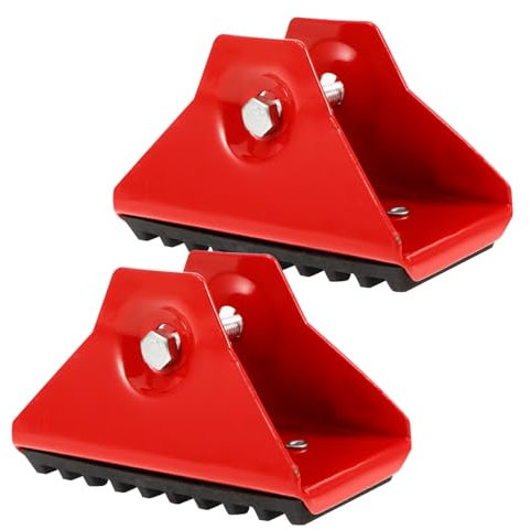 LIFKOME 2pcs Non-Slip Ladder Foot Pads and Stabilizers Rubber Replacement Ladder Feet Pads for Metal Folding Protective Cushions for Outdoor and Indoor Use