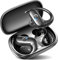 Temdan Wireless Earbuds Over-Ear Headphones Bluetooth 5.3 With Ear-Hooks Deep Bass Headsets Clear Call Ultralight earphones Up To 30H Use Time For Studying Workout Gaming,Black