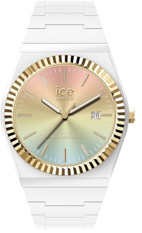 ICE-WATCH - Ice Power PW1 White Sunset Rainbow - Weiße Damenuhr mit Silikonarmband - 024766 (Small)
