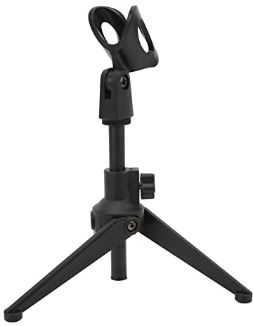 Generic Support de Bureau Microphone, Support de Microphone Stand de Mini-table Portable de Stand Bourse Trépied Micro Me Micro Hardin
