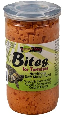 Nature Zone Snz54661 Melon Flavored Total Bites Soft Moist Food For Tortoise, 9-Ounce