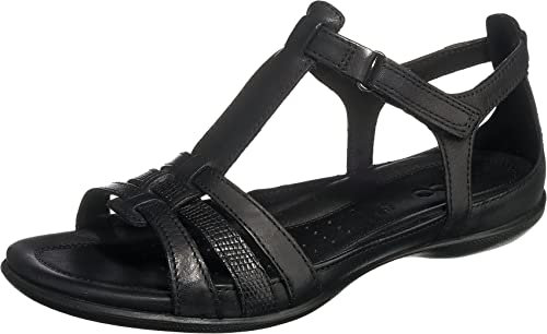 ECCO Damen Flash Sandale, Black, 37 EU