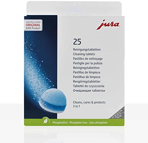 Jura 62535 + 70751 kombipack, 25 rengöringstabletter + 36 avkalkningstabletter