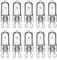 SILKIT G9 Halogen Light Bulbs 40W, No Flickering, Dimmable, 600lm, 2800K, G9 Capsule Bulb, Warm White, 10 Pack