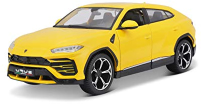 Bauer Spielwaren Maisto Lamborghini Urus: Modellauto im Maßstab 1:24, Türen zum Öffnen, 20 cm, gelb (531519Y)