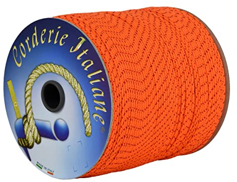 Corderie Italiane 006074717 Cordino edilizia extra arancio 1 mm - 50 mt