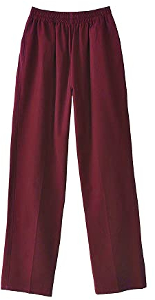 G-LIKE Chinesische Kung Fu Herren Hose – Traditionelle Kampfkunst Taichi Wushu Kungfu Lange Trainingshose Jogginghose Freizeithose Herrenhose Sporthose Loser Stil - Baumwolle (Weinrot, M)