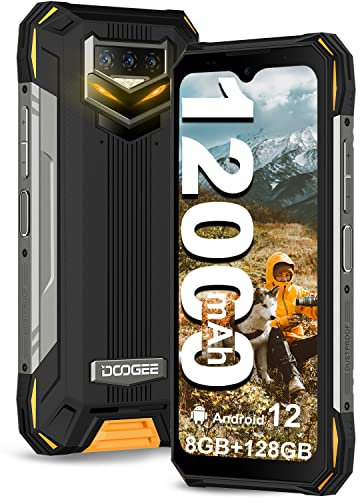 DOOGEE S89 Rugged Smartphone, Grande Batteria 12000 mAh, 8 GB + 128 GB, Ricarica Rapida 33 W, 48MP AI Tripla Fotocamera, Telecamera Visione Notturna, Android 12, 6,3 LCD FHD+ Display, NFC/OTG