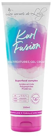 Les Secrets De Loly – Kurl Fusion – Crème Gel Cheveux – Hydratation, Nutrition & Définition – Soin Cheveux Sans Rinçage– 250ml