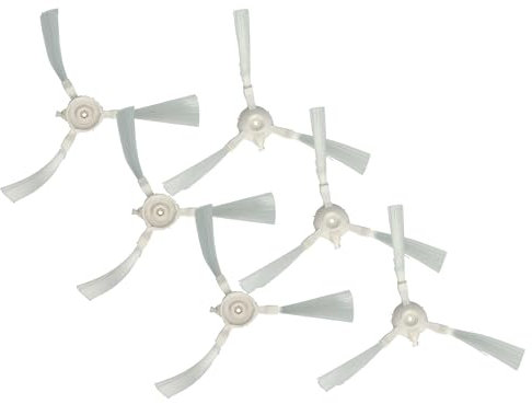 vhbw 6X Cepillo Redondo Compatible con Rowenta X-plorer Serie 45 Aqua RR8275, RR6875 Robot Aspirador - 6X cepillos Laterales, Set de cepillos
