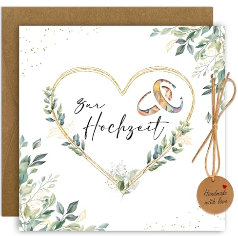 Hochzeitskarte Geldgeschenk, Geldgeschenk Karte Hochzeit Verpackung mit Umschlägen, Hochzeitsgeschenke für Brautpaar, Hochzeitsgeschenk Geld, Personalisierte Glückwunschkarte Hochzeit