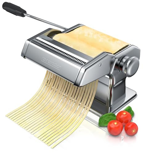Maquina para pasta Fresca,Máquina para Pasta Manual con Accesorio Intercambiable, Máquina para pasta, Maquina Para Hacer Pasta, 7 Ajustes de espesor ajustables, 2 máquinas de corte, Prensa de Pasta