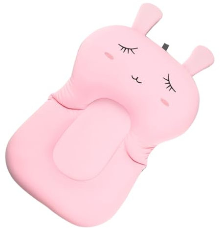 ibasenice Alfombrilla Flotante Para Ñiño Cojín De Baño Para Ñiño Niños Pequeños Ajustable Suave Poliéster Rosa Princesa Baño Seguro Bebés 1 Unidad