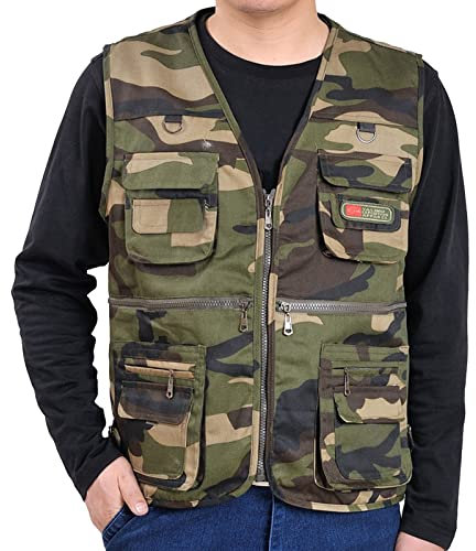 Generisch Ärmellose Trachtenweste Leichte Weste Herren Outdoor Sommer Reitweste Sportlich Elegant Jacke Männer 4XL Vest Business Bequeme