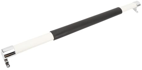 Tbest Manija de Barra Transversal para Puerta con Pantalla para RV, Longitud Ajustable, ABS de 21,5 a 32 Pulgadas, para Remolques de Viaje, Vehículos de Acampada, Color Negro